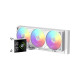 Система рідинного охолодження Gamemax GLACIER 360 LCD WH