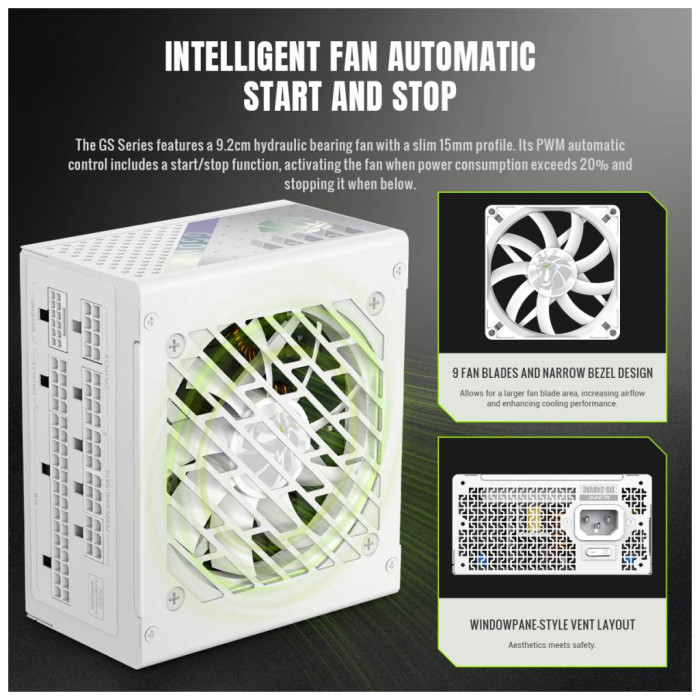 Блок живлення Gamemax 650W (GS 650G WH V25)