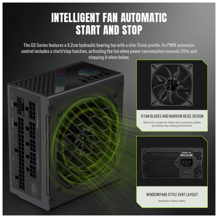 Блок живлення Gamemax 850W (GS 850G V25)