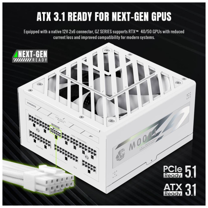 Блок живлення Gamemax 1000W (GZ 1000G WH)