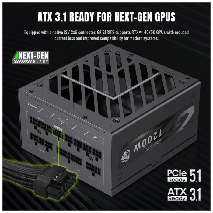 Блок живлення Gamemax 1200W (GZ 1200G BK)
