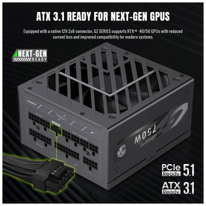 Блок живлення Gamemax 750W (GZ 750G BK)