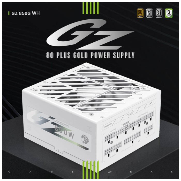 Блок живлення Gamemax 850W (GZ 850G WH)