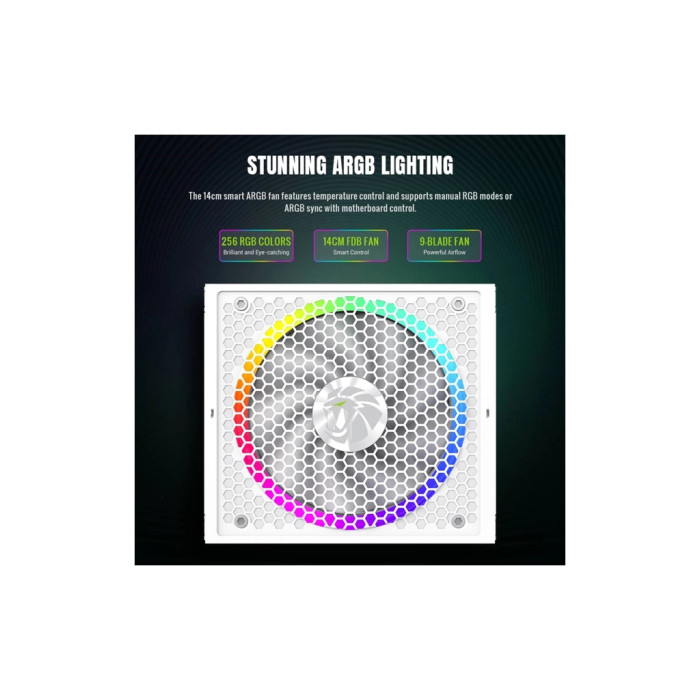 Блок живлення Gamemax 850W (RGB 850G WH)