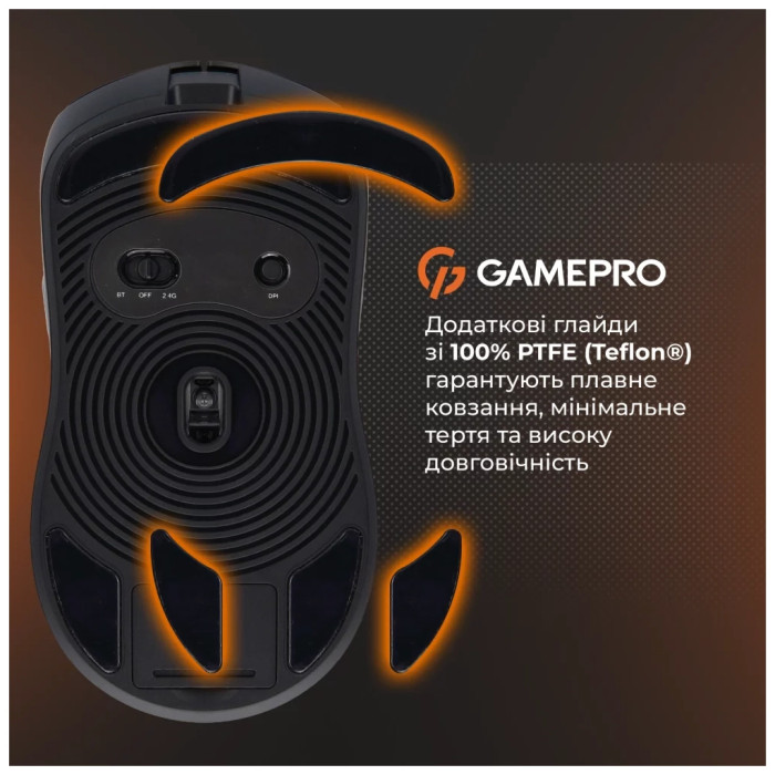 Мишка GamePro Genesis Ranker Wireless/Bluetooth/USB Black (GM012B)