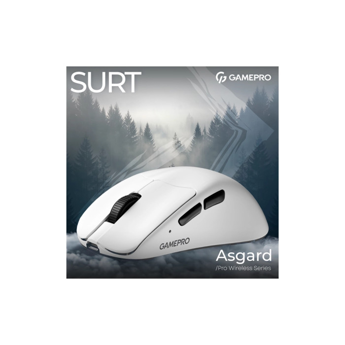 Мишка GamePro Asgard Surt Wireless/Bluetooth/USB White (GM017W)
