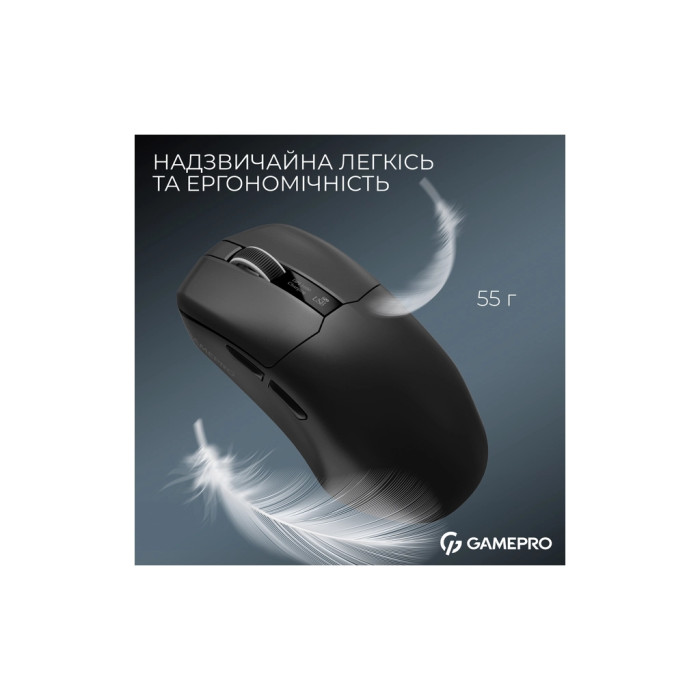 Мишка GamePro Asgard Thor Wireless/Bluetooth/USB Black (GM023B)