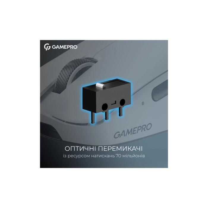 Мишка GamePro Asgard Odin 8K Wireless/USB White (GM035W)