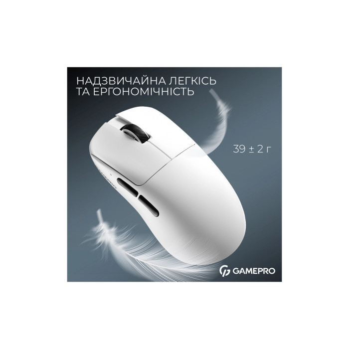 Мишка GamePro Asgard Odin 8K Wireless/USB White (GM035W)