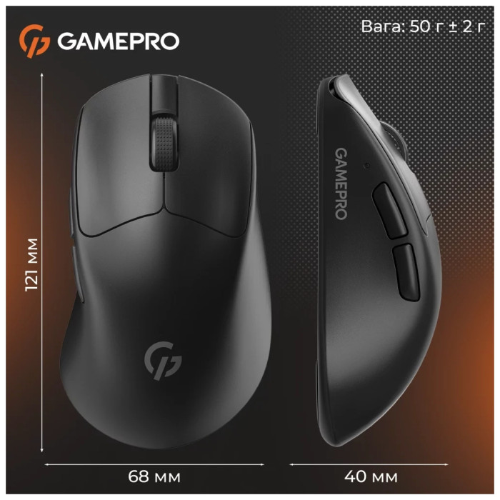 Мишка GamePro Genesis Avenger Wireless/Bluetooth/USB Black (GM096B)