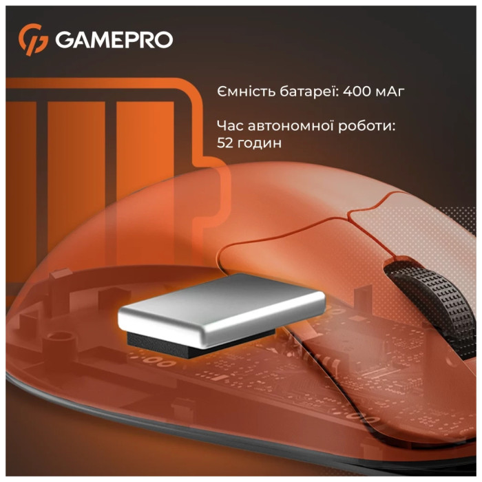 Мишка GamePro Genesis Avenger Wireless/Bluetooth/USB Orange (GM096O)
