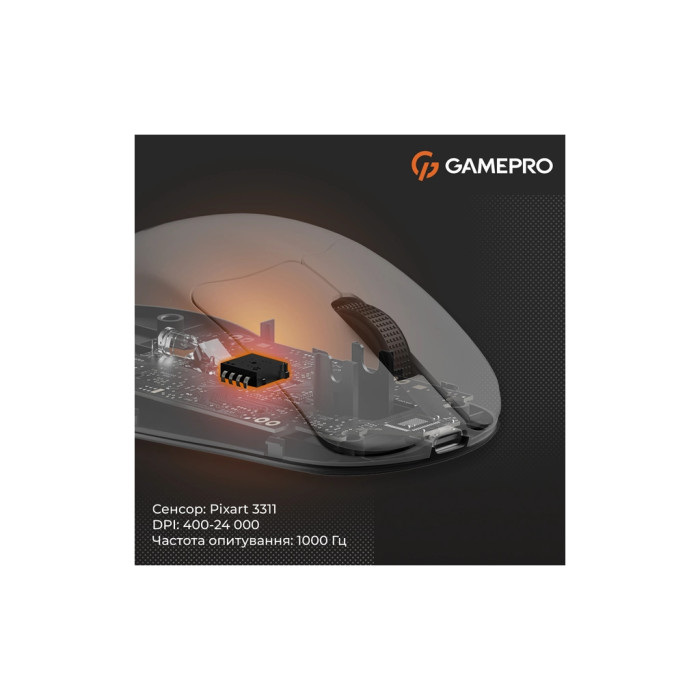 Мишка GamePro Genesis Avenger Wireless/Bluetooth/USB White (GM096W)