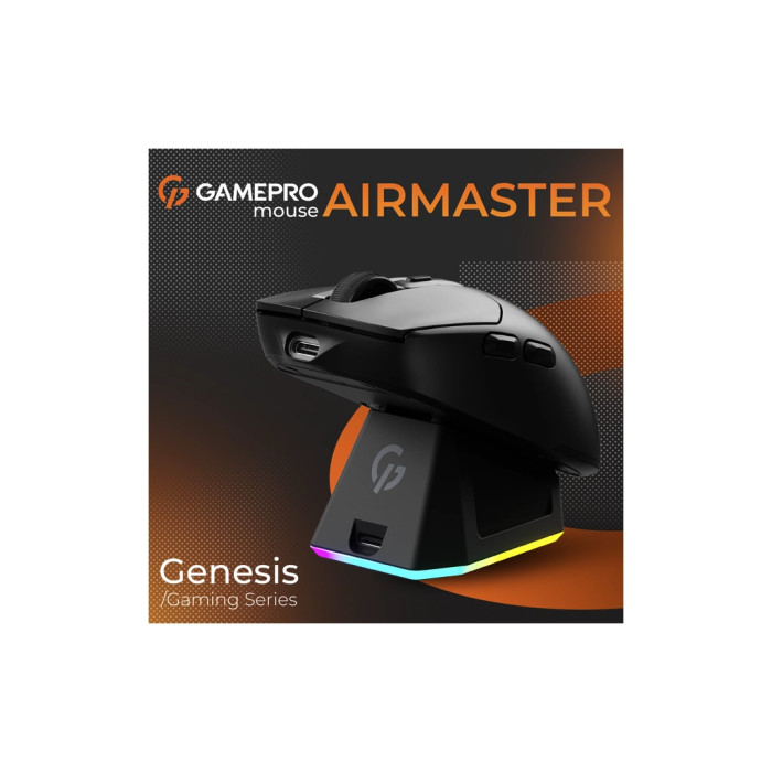 Мишка GamePro Genesis Airmaster Wireless/Bluetooth/USB Black (GM167B)