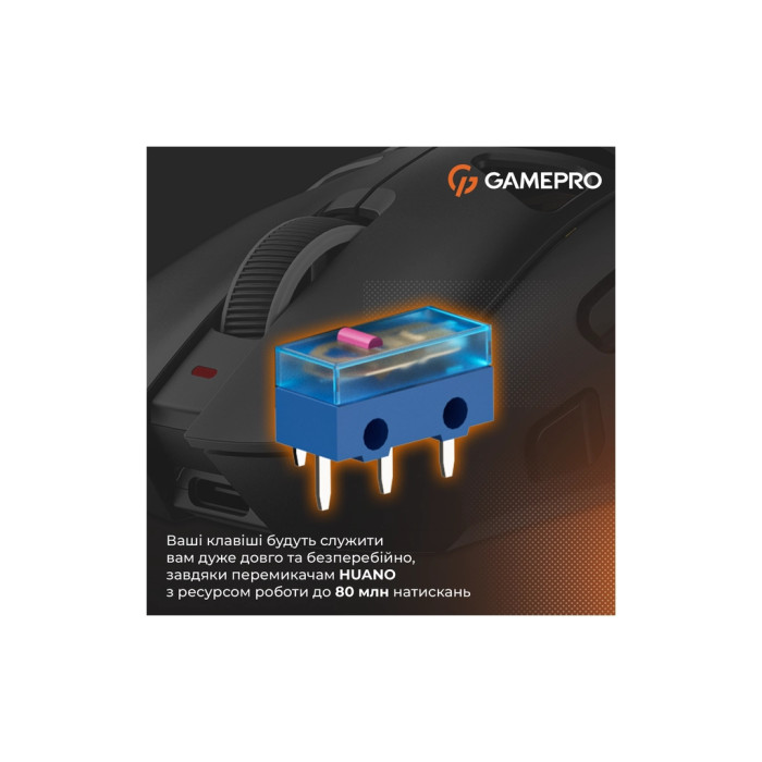 Мишка GamePro Genesis Spider Wireless/Bluetooth/USB Black (GM870B)