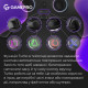 Геймпад GamePro із зарядною станцією 2.4G/BT 5.1/USB (Switch/PS/PC/iOS/Android) RGB Black (GPS20BDOC)