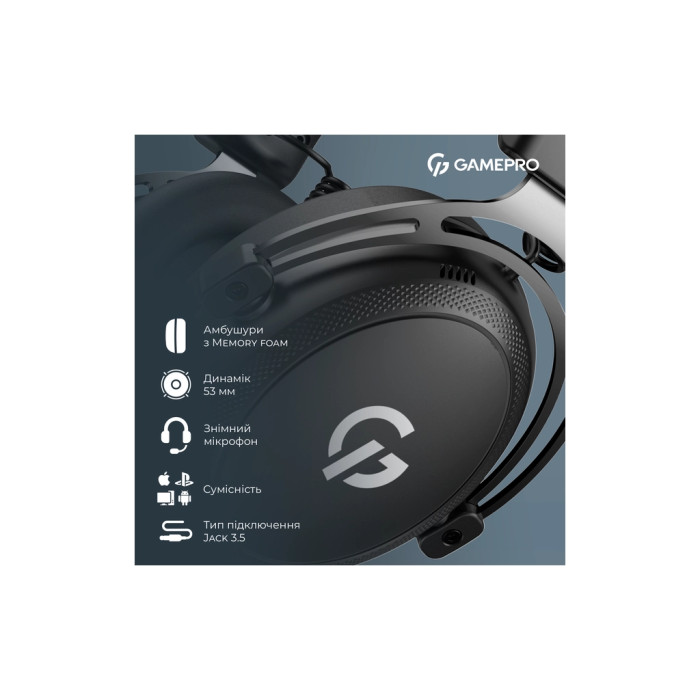 Навушники GamePro Asgard Skald Origin Black (HS850B)