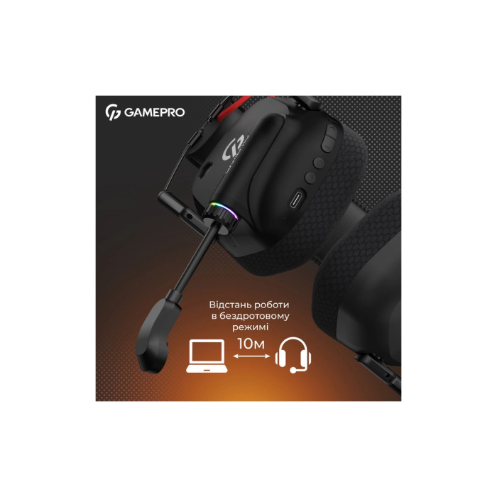 Навушники GamePro Genesis Mercury Pro 3-Mode Black (HSW120B)