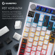Клавіатура GamePro Asgard Valhalla Pro QLAB Sakura Switch RGB Bluetooth/Wireless/USB-C UA White (MK160-W-D-QS-PRO)