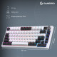 Клавіатура GamePro Asgard Valhalla Pro QLAB Sakura Switch RGB Bluetooth/Wireless/USB-C UA White (MK160-W-D-QS-PRO)