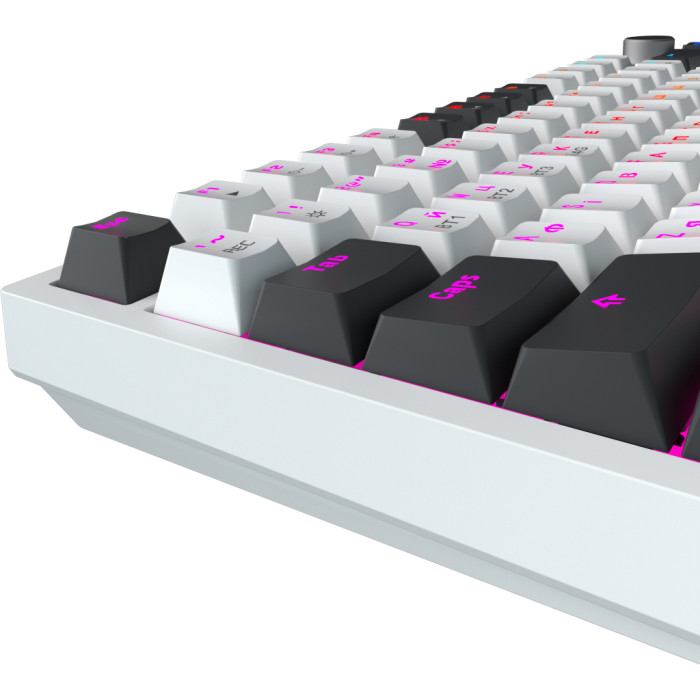 Клавіатура GamePro Asgard Valhalla Pro QLAB Sakura Switch RGB Bluetooth/Wireless/USB-C UA White (MK160-W-D-QS-PRO)
