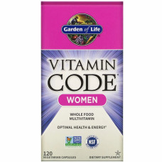 Мультивітамін Garden of Life Мультивітаміни для Жінок, Vitamin Code, 120 вегетаріанських (GOL-11366)