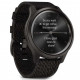 Смарт-годинник Garmin vivomove Style, Graphite, Black Pepper, Nylon (010-02240-23)