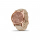 Смарт-годинник Garmin vivomove Luxe, RoseGold, Light Sand, Leather (010-02241-21)