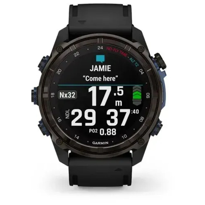 Смарт-годинник Garmin Descent Mk3i 51mm Cbn Gry DLC Ti/Blk Dive Cmptr, EURC,EMEA,GPS смарт- годинник (010-02752-16)