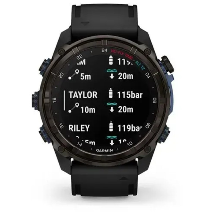 Смарт-годинник Garmin Descent Mk3i 51mm Cbn Gry DLC Ti/Blk Dive Cmptr, EURC,EMEA,GPS смарт- годинник (010-02752-16)