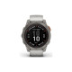 Смарт-годинник Garmin fenix 7 Pro Saph Solar, Ti w/Fog Gry/Ember Orange Band, GPS (010-02777-21)