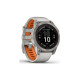 Смарт-годинник Garmin fenix 7 Pro Saph Solar, Ti w/Fog Gry/Ember Orange Band, GPS (010-02777-21)