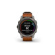 Смарт-годинник Garmin fenix 7 Pro Saph Solar, Ti w/Chestnut Lthr Band, Excl, GPS (010-02777-30)