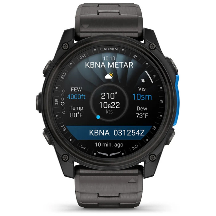 Смарт-годинник Garmin D2 Mach 2, 51mm, Saph, CrbnGry Ti/Blk w/TiBd,GPS (010-02905-31)