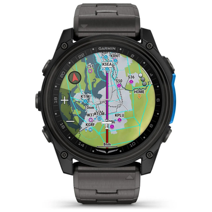 Смарт-годинник Garmin D2 Mach 2, 51mm, Saph, CrbnGry Ti/Blk w/TiBd,GPS (010-02905-31)