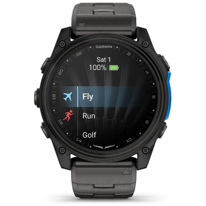 Смарт-годинник Garmin D2 Mach 2, 51mm, Saph, CrbnGry Ti/Blk w/TiBd,GPS (010-02905-31)