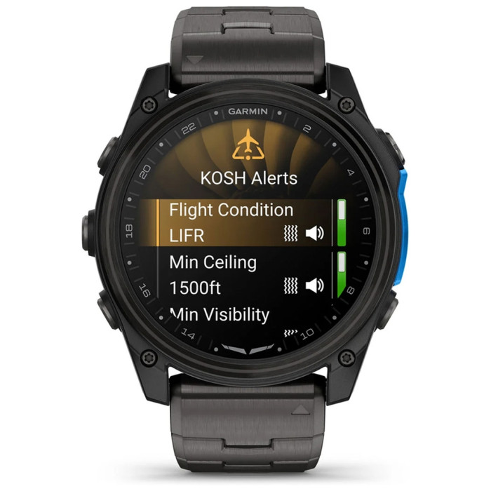 Смарт-годинник Garmin D2 Mach 2, 51mm, Saph, CrbnGry Ti/Blk w/TiBd,GPS (010-02905-31)
