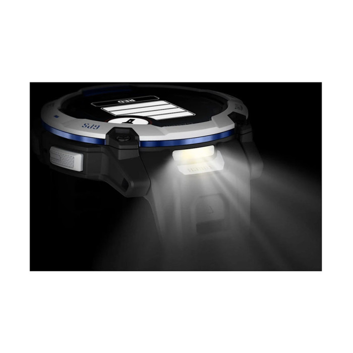 Смарт-годинник Garmin Instinct 3, 50mm, Solar, Whitestone with Black Band, GPS смарт-годинник (010-02935-03)