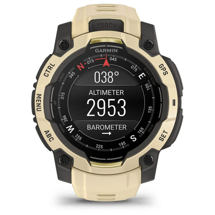 Смарт-годинник Garmin Instinct 3, 45mm, AMOLED, Citrine/Gray with Citrine Band, GPS смарт-годинник (010-02936-02)