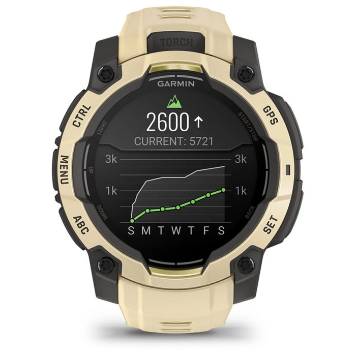 Смарт-годинник Garmin Instinct 3, 45mm, AMOLED, Citrine/Gray with Citrine Band, GPS смарт-годинник (010-02936-02)