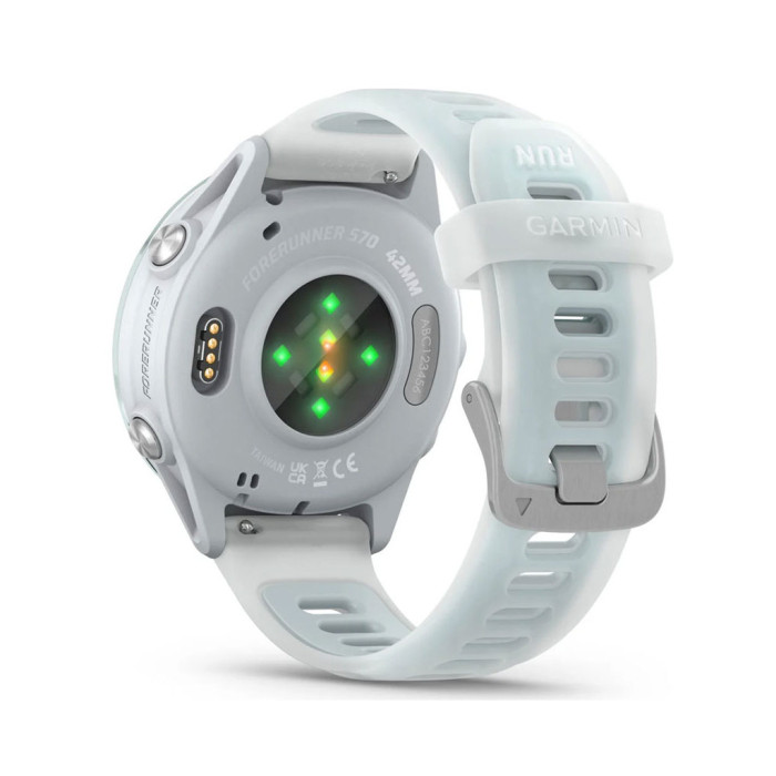 Смарт-годинник Garmin Forerunner 570 - 42MM, Whitestone/Cloud Blue, GPS (010-02970-01)