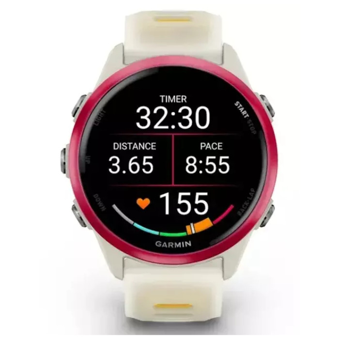 Смарт-годинник Garmin Forerunner 570 - 42MM, Bone/Raspberry/Mango, GPS (010-02970-02)