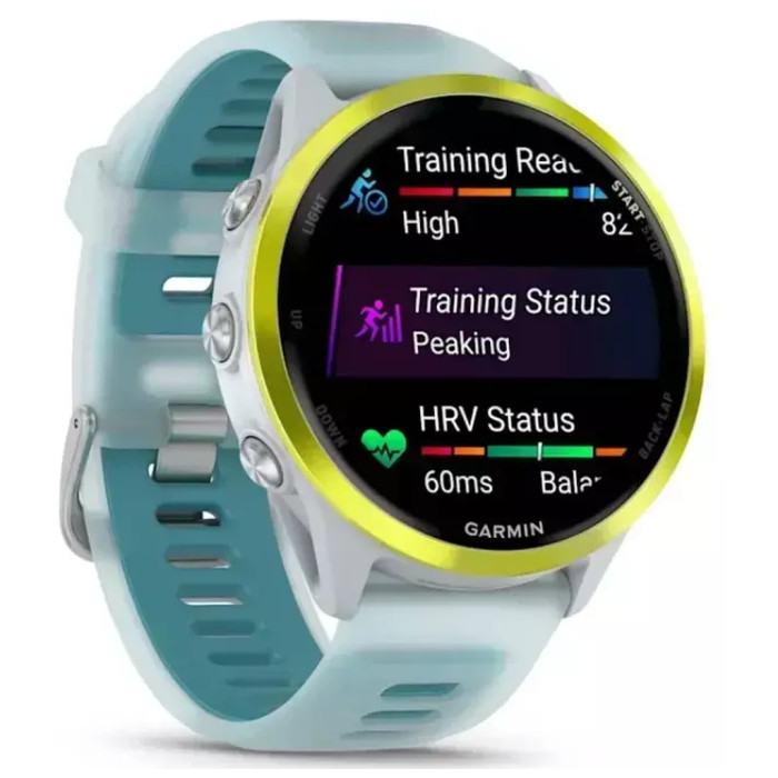 Смарт-годинник Garmin Forerunner 570 - 47MM, Whitestone/Amp Yellow, GPS (010-02971-01)