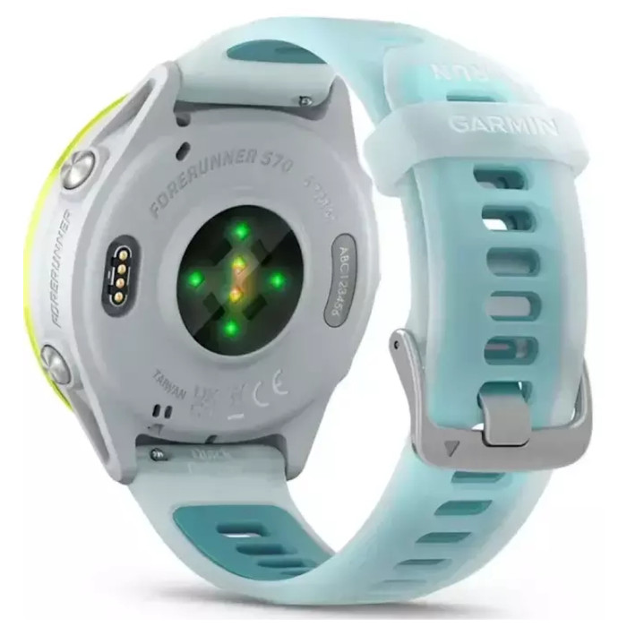 Смарт-годинник Garmin Forerunner 570 - 47MM, Whitestone/Amp Yellow, GPS (010-02971-01)