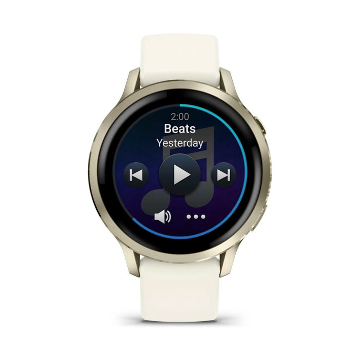 Смарт-годинник Garmin Venu 4 (41mm), Beige w/ Lunar Gold + Bone, GPS смарт-годинник (010-03013-00)