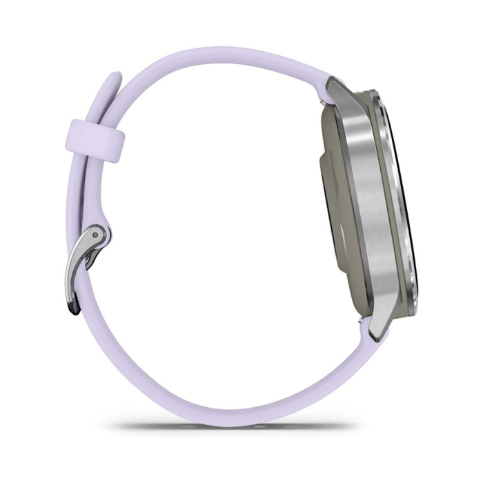 Смарт-годинник Garmin Venu 4 (41mm), Gray w/ Silver + Periwinkle, GPS смарт-годинник (010-03013-01)
