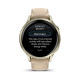 Смарт-годинник Garmin Venu 4 (41mm), Beige w/ Lunar Gold + Leather, GPS смарт-годинник (010-03013-03)