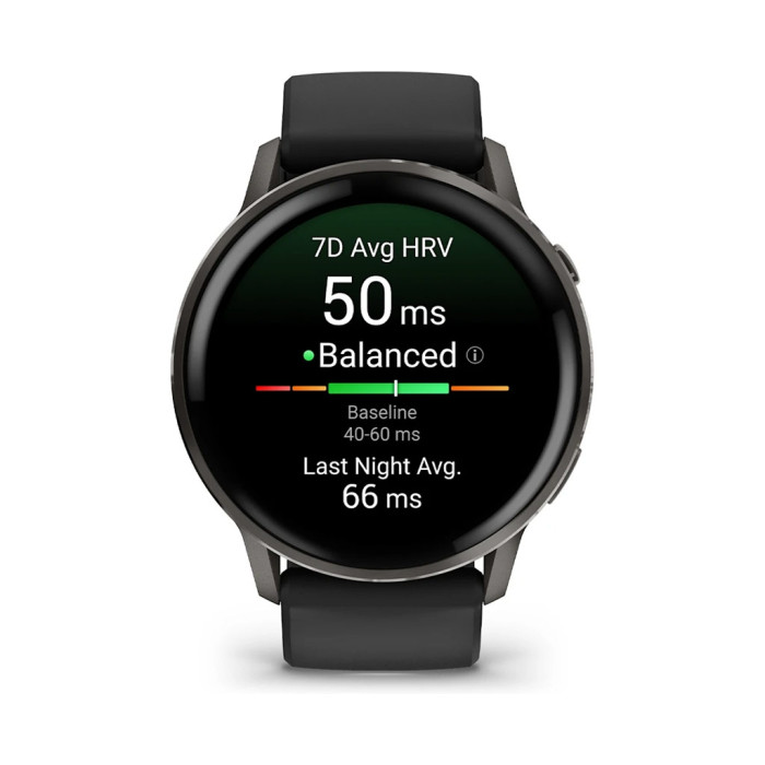 Смарт-годинник Garmin Venu 4 (45mm), Black w/ Slate + Black, GPS смарт-годинник (010-03014-00)