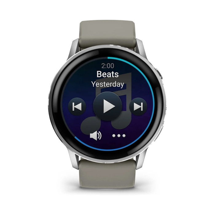 Смарт-годинник Garmin Venu 4 (45mm), Black w/ Silver + Gray, GPS смарт-годинник (010-03014-01)