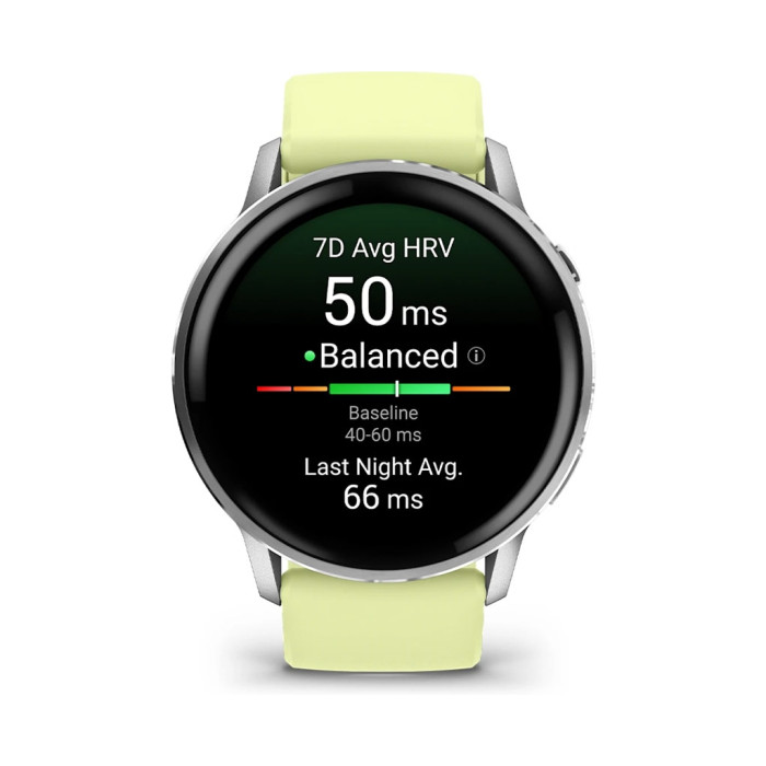 Смарт-годинник Garmin Venu 4 (45mm), Gray w/ Silver + Citron, GPS смарт-годинник (010-03014-02)