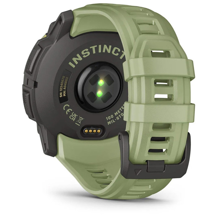Смарт-годинник Garmin Instinct 3, 50mm, AMOLED, Fern Green/Gray, Fern Green Band, GPS смарт-годинник (010-03020-02)